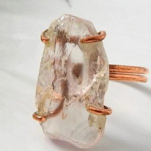 Copper Kunzite Ring ♡ : Healing Ring + Copper + Adjustable + Unconditional Love + Healing + Self-Love