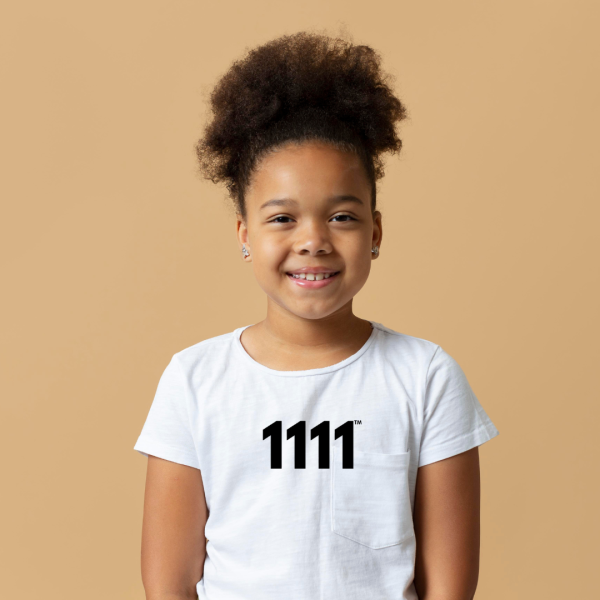 ShineSquad™ Angel Number 1111 Tee ♡ : Kid's Angel Number 1111 Tee for Divine Creation + Opportunities + Road Opener - Image 3