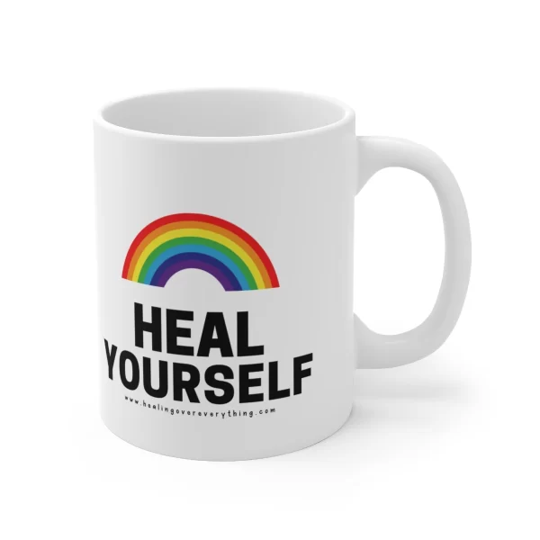 Heal Yourself 11 oz Ceramic Coffee Mug – A Perfect Blend of Comfort and Style