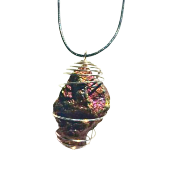Chalcopyrite necklace Chalcopyrite jewelry raw Chalcopyrite necklace chakra jewelry rainbow crystal crystal jewelry