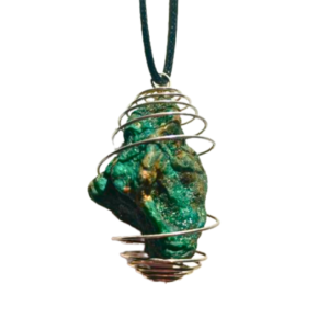 raw emerald necklace crystal jewelry heart chakra jewelry