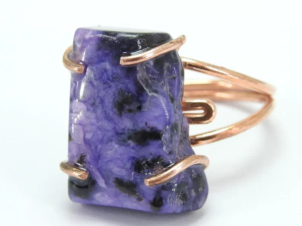 Copper Charoite Ring ♡ : Healing Ring + Copper + Adjustable + Personal Empowerment + Inner Peace + Encourages Self-Love