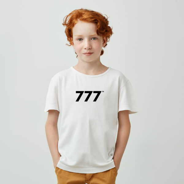 white shirt 777 kids