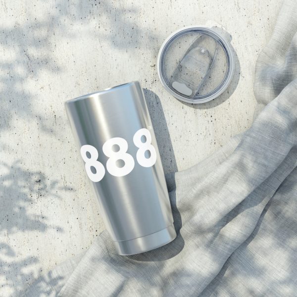 AngelSips™ Tumbler Angel Number 888 Eco-Friendly 20oz Stainless Steel Tumbler + Abundance ♡ - Image 6