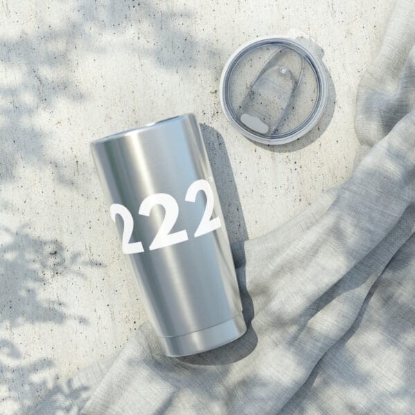 AngelSips™ Tumbler Angel Number 222 Eco-Friendly 20oz Stainless Steel Tumbler + Balance ♡ - Image 6