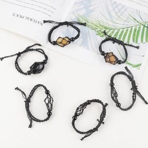 Mystery Crystal Macrame Bracelet ♡ | Surprise Healing Crystal Jewelry + Lucky Dip + Spiritual Gift + Intention Jewelry + Raw + Manifestation Bracelet