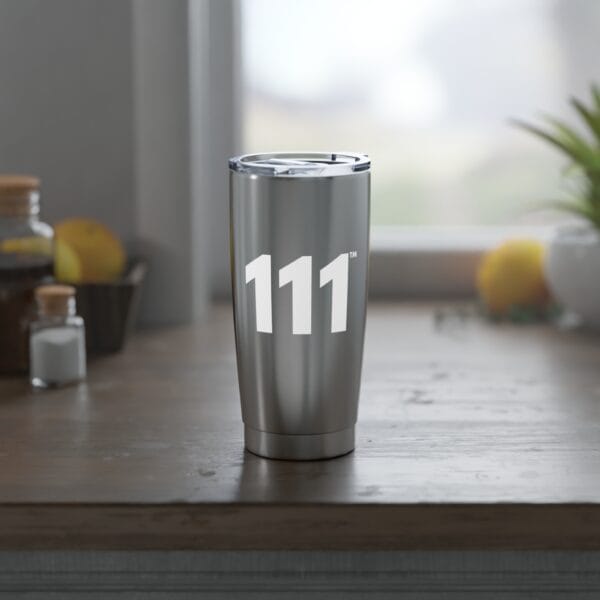 AngelSips™ Tumbler Angel Number 111 Eco-Friendly 20oz Stainless Steel Tumbler + Positivity ♡ - Image 5