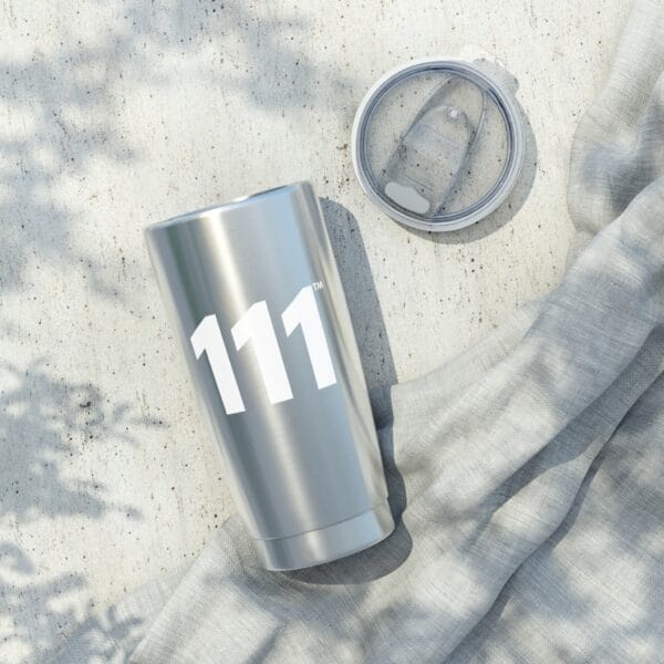 AngelSips™ Tumbler Angel Number 111 Eco-Friendly 20oz Stainless Steel Tumbler + Positivity ♡ - Image 6