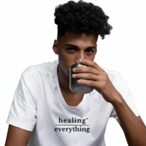 Healing over Everything™ Men's Short Sleeve Tee ♡ | Men's Tee + Minimalist + Short Sleeve Tee + Men's Healing over Everything™ Tee