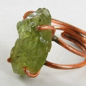 Copper Green Kyanite Ring ♡ : Healing Ring + Copper + Adjustable + Love + Growth + Clears Emotional Blockages