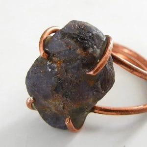 Copper Blue Sapphire Ring ♡ : Healing Ring + Copper + Adjustable + Wisdom + Stress Reliever + Promotes Calmness