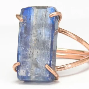 Copper Blue Kyanite Ring ♡ : Healing Ring + Copper + Adjustable + Calming + Stress Reliever + Emotional Healing