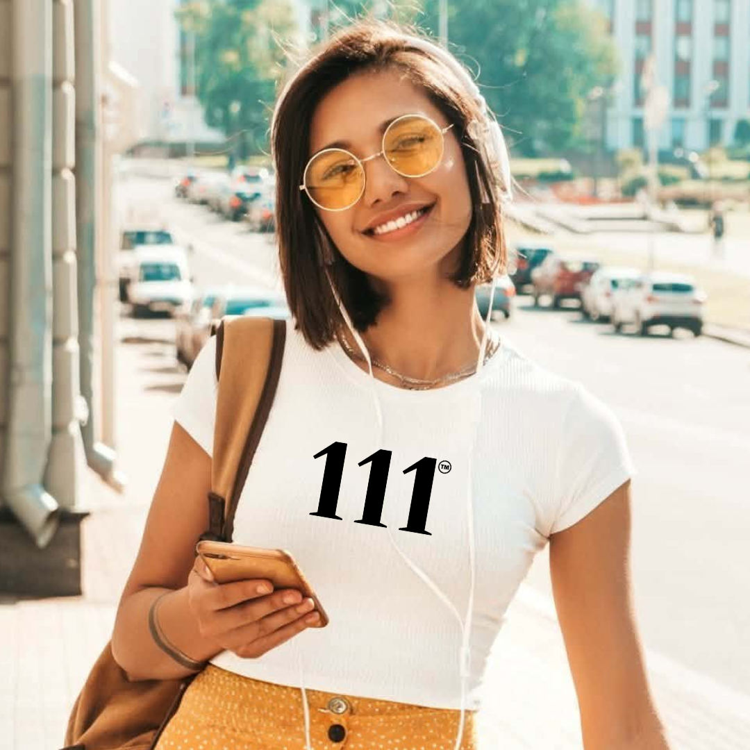 111 GlowUp™ Angel Number Tee ♡ | Flirty-Fit Women’s Tee + 111 Womens Tee + 111 + High Vibrational