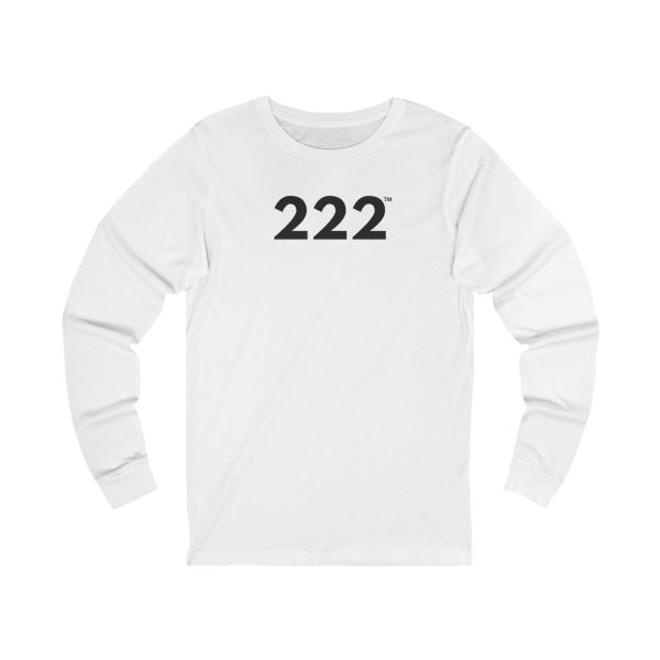 PowerGlow™ 222 Long Sleeve Tee ♡ Unisex Angel Number 222 Tee for Balance + Trust + Alignment - Image 3