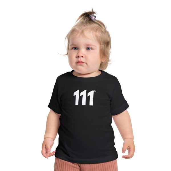 TinyLight™ 111 Tee ♡ Baby Short Sleeve Angel Number 111 T-Shirt for Positivity + Abundance + New Beginnings - Image 5