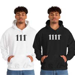 GlowRise™ Hoodie ♡ | Unisex Angel Number Hoodie – Choose from 111 or 1111