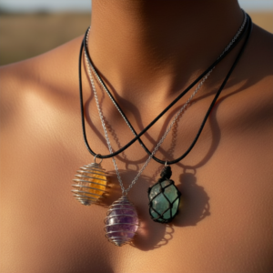 Mystery Crystal Necklace ♡ | Surprise Healing Crystal Jewelry + Lucky Dip + Intention Jewelry + Manifestation Necklace + Adjustable Cord Options Available