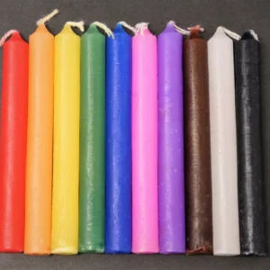 Pick Your Color Chime Candle ♡ | Intention Candles + Relaxation + 4" Tall x 1/2" Diameter + Infused with Organic Oil + Cleansing