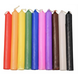 Pick Your Color Chime Candle ♡ | Intention Candles + Relaxation + 4" Tall x 1/2" Diameter + Infused with Organic Oil + Cleansing