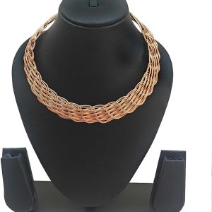 Genuine 99.9% Pure Copper Choker Necklace ♡ :  Premium Copper + Adjustable + Choker + Anti-inflammatory + Detoxification + Sustainable Material