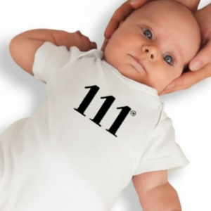 111 TinyLight™ Baby Angel Number Onesie Tee ♡ | Minimalist Baby Onesie + 111 Baby Tee + 111 + High Vibrational