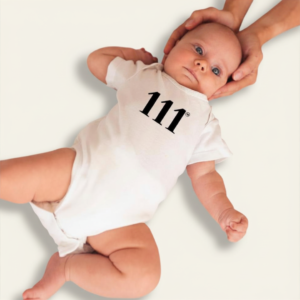 111 TinyLight™ Baby Angel Number Onesie Tee ♡ | Minimalist Baby Onesie + 111 Baby Tee + 111 + High Vibrational