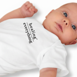 Healing over Everything™ Baby Onesie Tee ♡ | Baby Short Sleeve Tee + Minimalist + Baby Healing over Everything™ Onesie