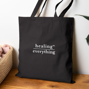 Healing over Everything™ Tote Bag ♡ | Tote Bag + On the Go Bag + For School, Work, Play & More + Healing over Everything™ Tote Bag