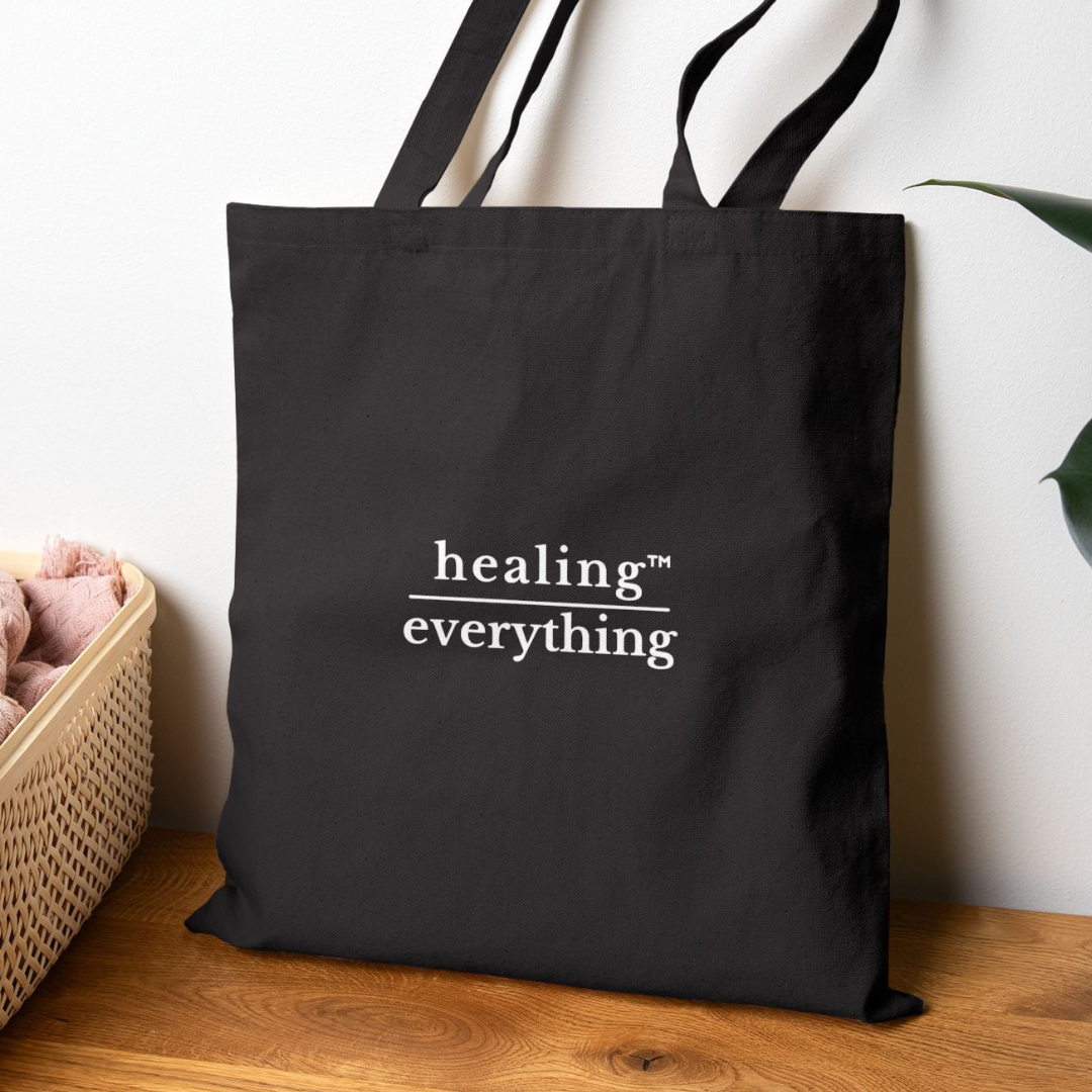 Healing over Everything™ Tote Bag ♡ | Tote Bag + On the Go Bag + For School, Work, Play & More + Healing over Everything™ Tote Bag