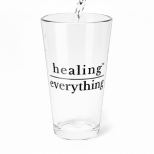 Healing over Everything™ Glass ♡ | Mixing Glass + Minimalist + 100% Glass + 16 OZ + Healing over Everything