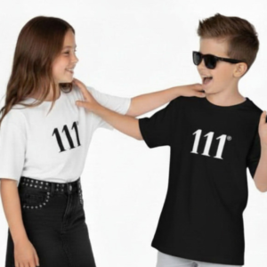 111 ShineSquad™ Angel Number Tee ♡ | Soft & Ethical Kids Tee + Minimalist + Unisex + 111 Kids Tee + 111 + High Vibrational