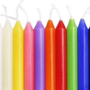 Pick Your Color Chime Candle ♡ | Intention Candles + Relaxation + 4" Tall x 1/2" Diameter + Infused with Organic Oil + Cleansing