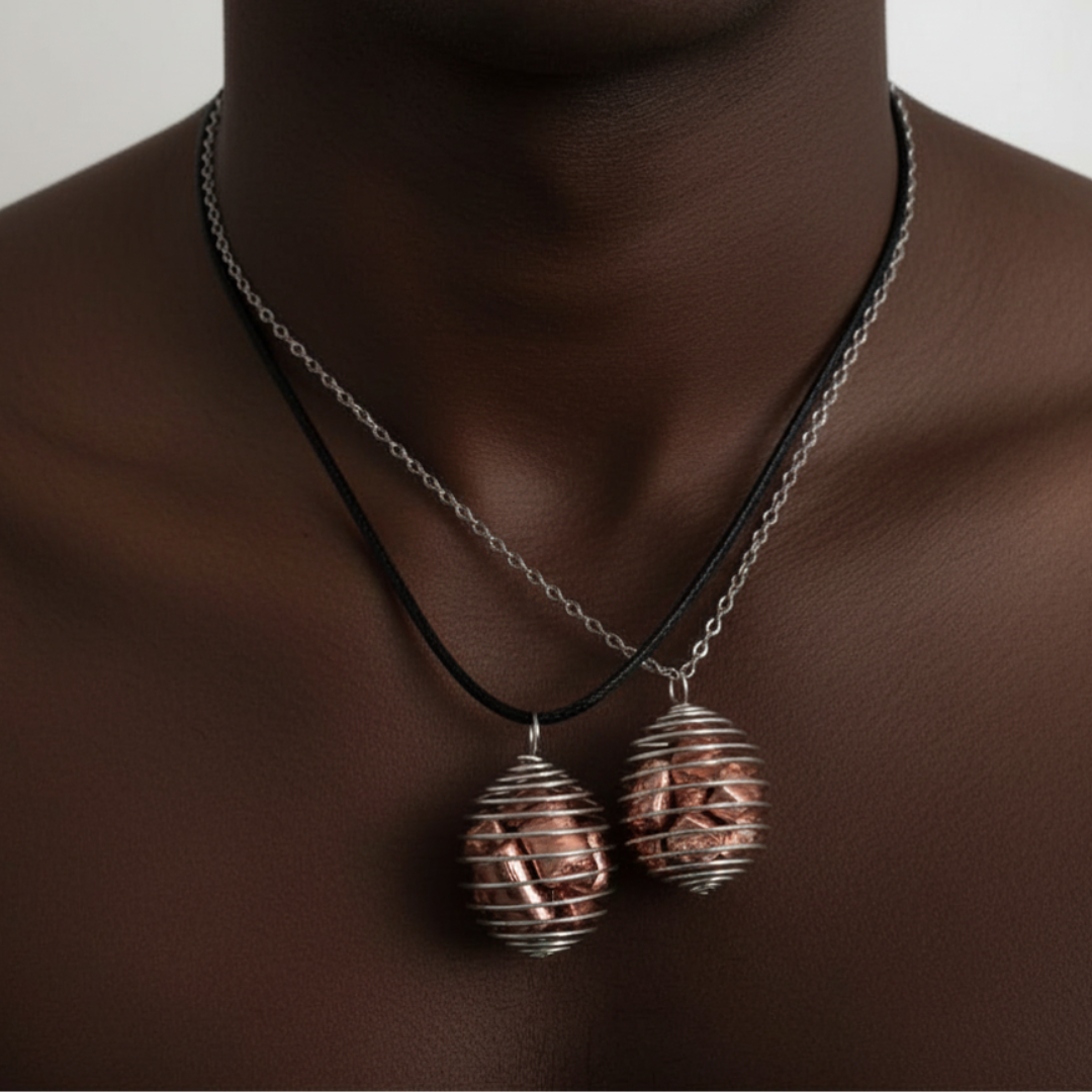 Pick Your Genuine 99.9% Pure Copper Chunk Necklace ♡ | Premium Copper + Stainless Steel Chain + Minimalist Design + Anti-inflammatory + Detoxification + Sustainable Material