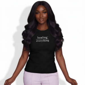 Healing over Everything™ Women's Short Sleeve Tee ♡ | Curvy Fit + Minimalist + Short Sleeve Tee + Women’s Healing over Everything™ Tee