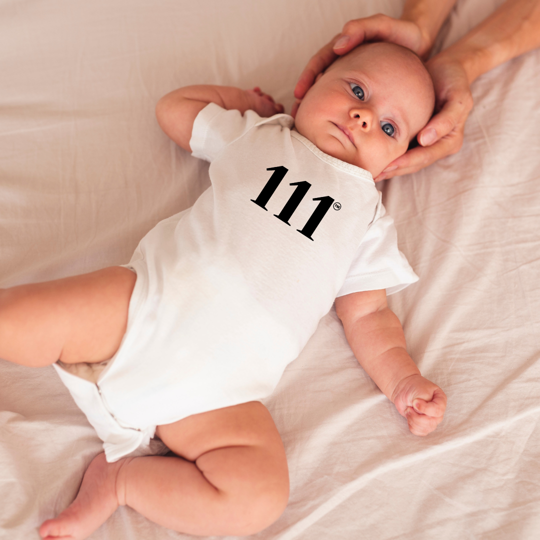 111 TinyLight™ Baby Angel Number Onesie Tee ♡ | Minimalist Baby Onesie + 111 Baby Tee + 111 + High Vibrational
