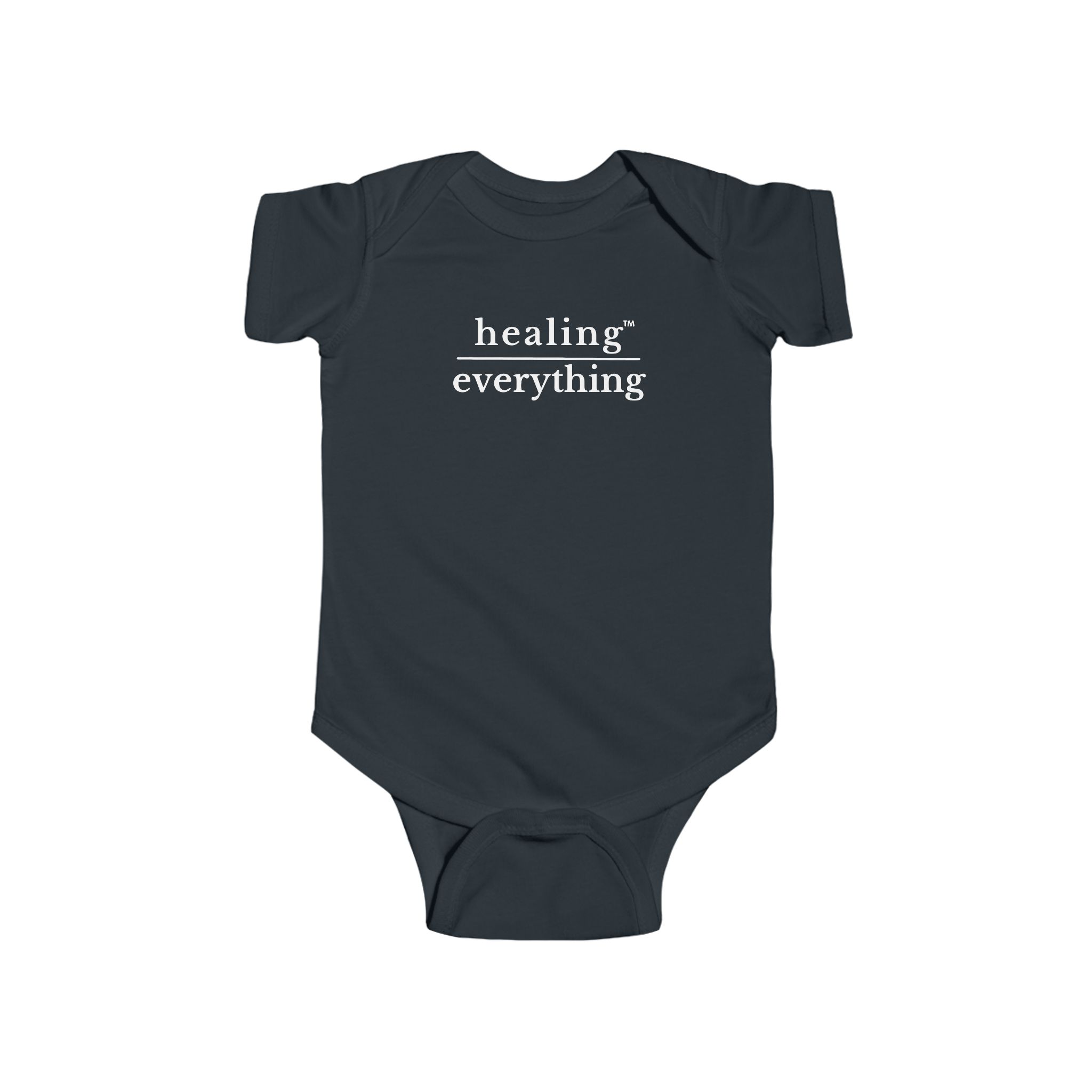 Healing over Everything™ Baby OnesieTee ♡ | Baby Short Sleeve Tee + Minimalist + Baby Healing over Everything™ Onesie - Image 4