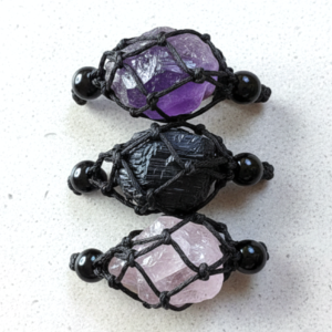 Mystery Crystal Macrame Bracelet ♡ | Surprise Healing Crystal Jewelry + Lucky Dip + Spiritual Gift + Intention Jewelry + Raw + Manifestation Bracelet