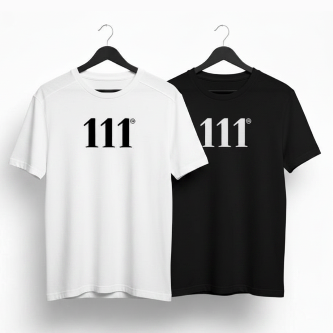 111 LightForce™ Angel Number Tee ♡ | Minimalist Men's Tee + 111 Men's Tee + 111 + High Vibrational