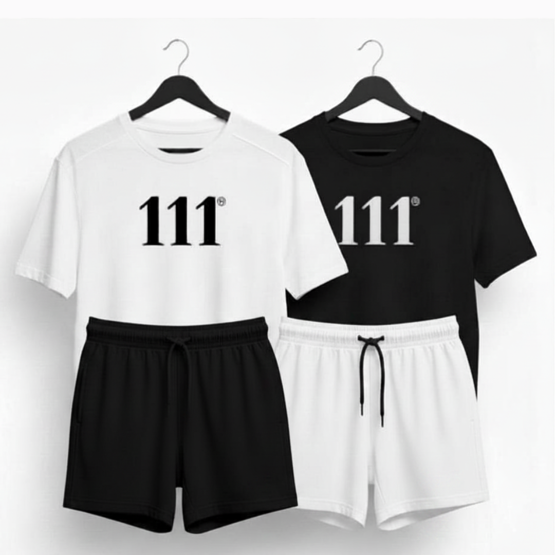 111 LightForce™ Angel Number Tee ♡ | Minimalist Men's Tee + 111 Men's Tee + 111 + High Vibrational - Image 2