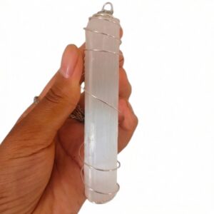 Beautifully Dramatic Raw Selenite Necklace ♡ | EMF Protection + Beauty + Emotional Balance + Protection + Selenite + Raw + Cleansing Necklace