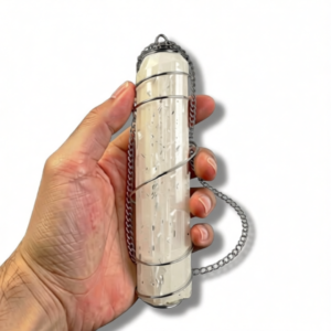 Beautifully Dramatic Raw Selenite Necklace ♡ | EMF Protection + Beauty + Emotional Balance + Protection + Selenite + Raw + Cleansing Necklace