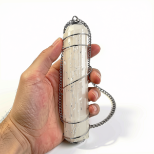 Beautifully Dramatic Raw Selenite Necklace ♡ | EMF Protection + Beauty + Emotional Balance + Protection + Selenite + Raw + Cleansing Necklace