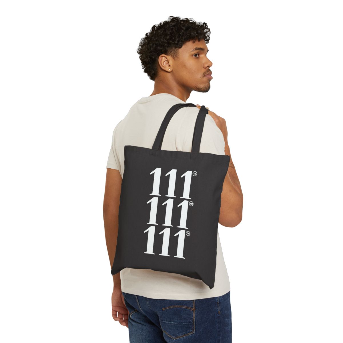 Triple 111 AngelTote™ Tote Bag ♡ | Unisex Angel Number Tote + Triple 111 Tote Bag + 111 + High Vibrational