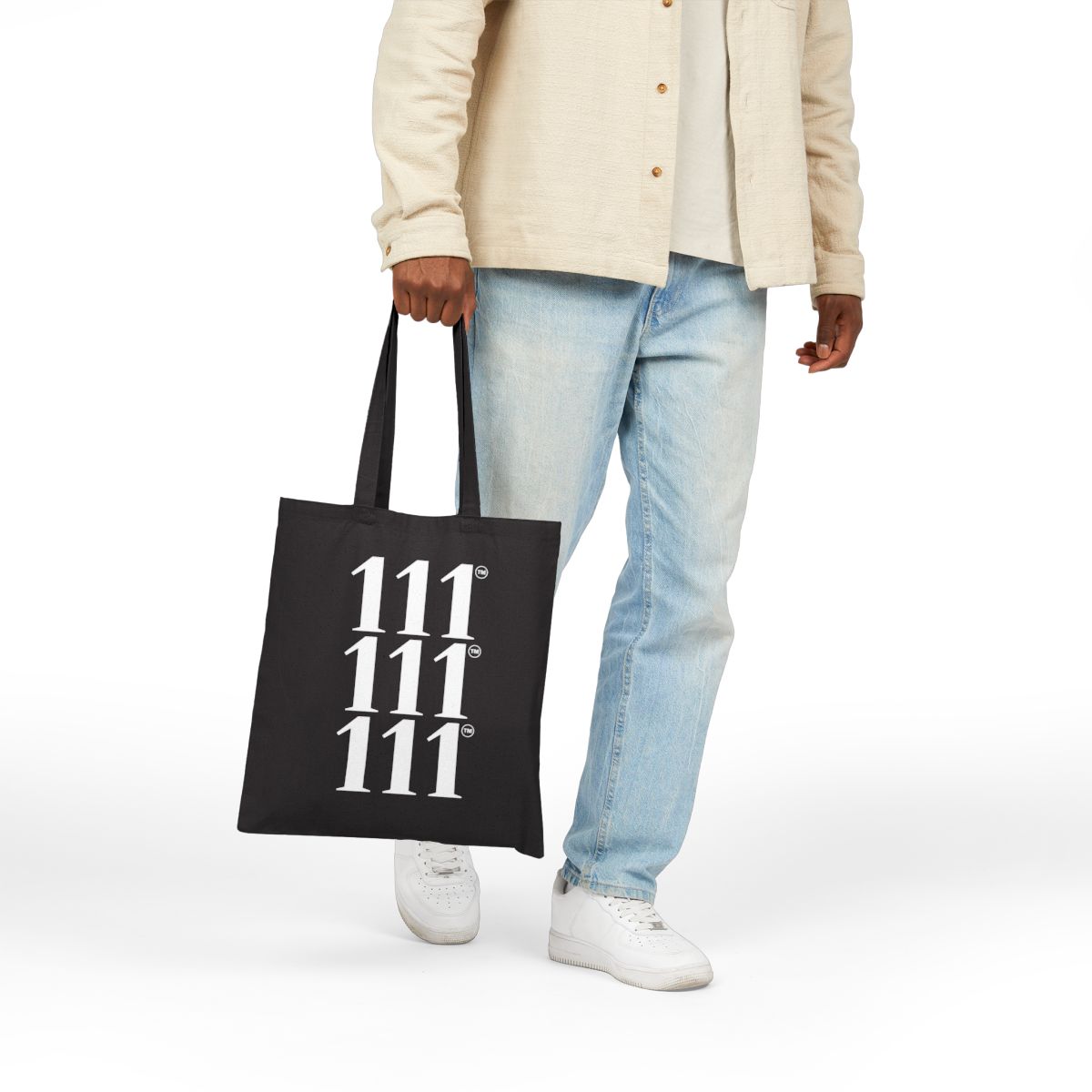 Triple 111 AngelTote™ Tote Bag ♡ | Unisex Angel Number Tote + Triple 111 Tote Bag + 111 + High Vibrational - Image 5