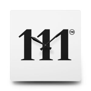 111™ Wall Clock ♡ | Minimalist + 111™ Clock + Wall Clock +Minimalist + Angel Number 111 Clock + Round Available