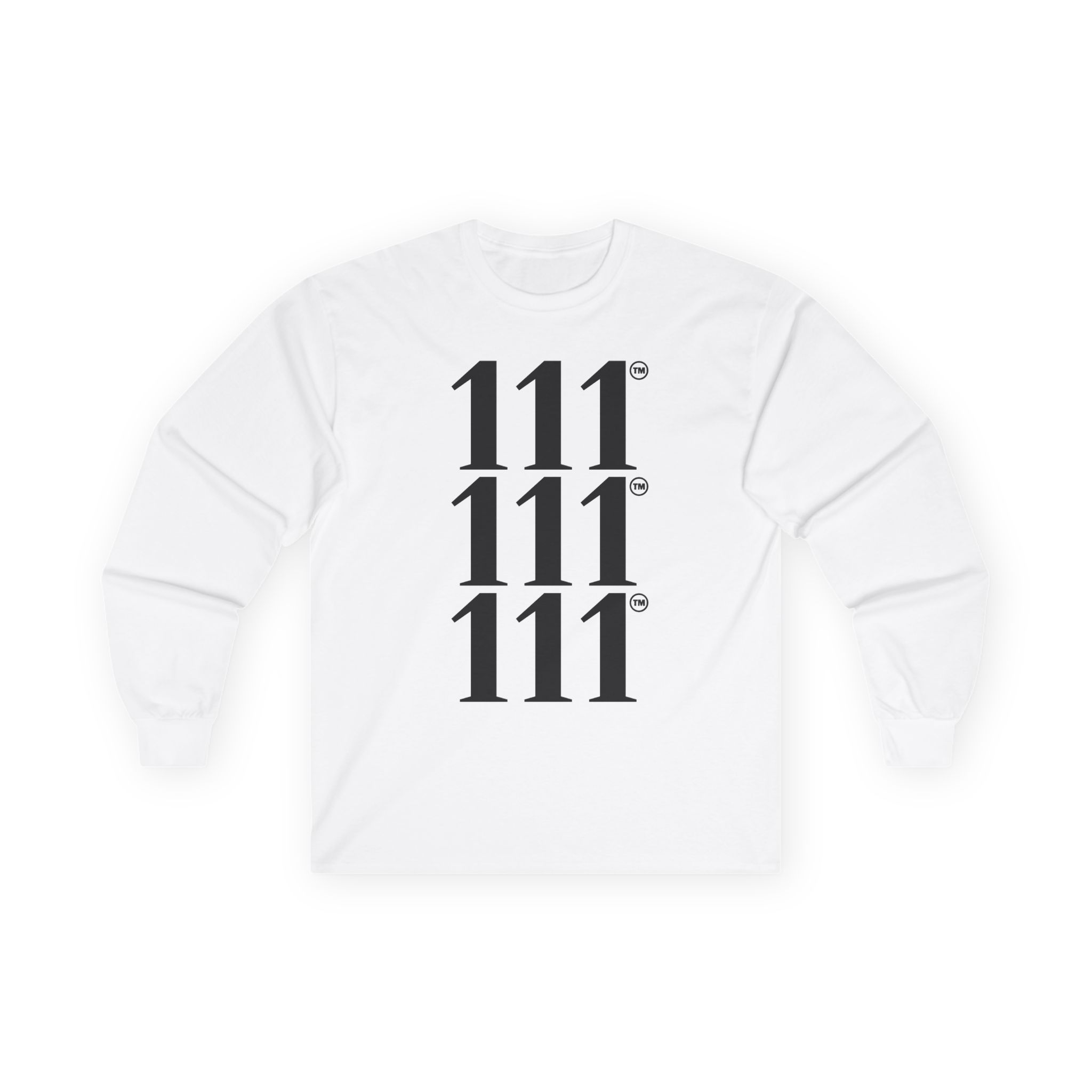 Triple 111 PowerGlow™ Long Sleeve Tee ♡ | Unisex Angel Number Tee + Long Sleeve + Minimalist + Angel Number 111 + 111 + High Vibrational - Image 7